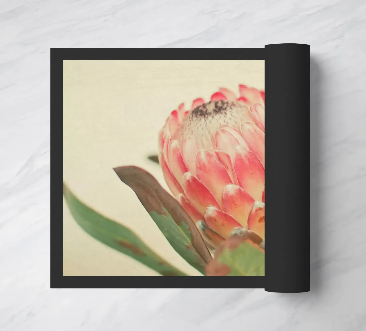 Rosa Eis Fußmatte von Cassia Beck Photography