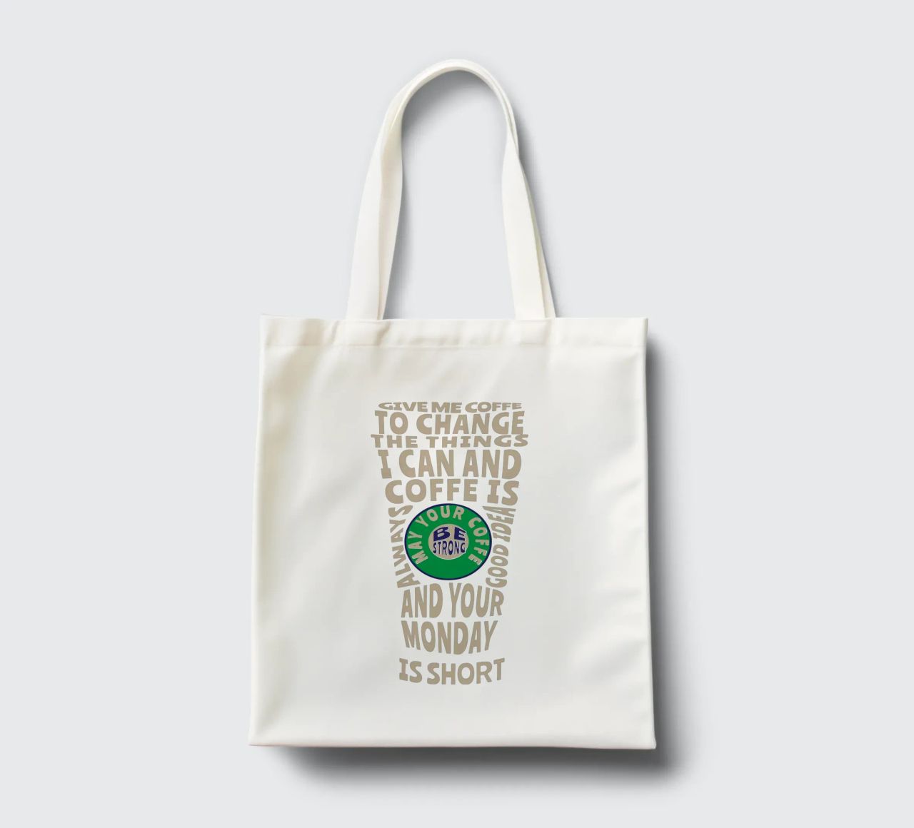 GIB MIR KAFFEE, UM DIE DINGE ZU ÄNDERN, DIE ICH ÄNDERN KANN, UND KAFFEE IST IMMER Jutebeutel von Gunawan Rb