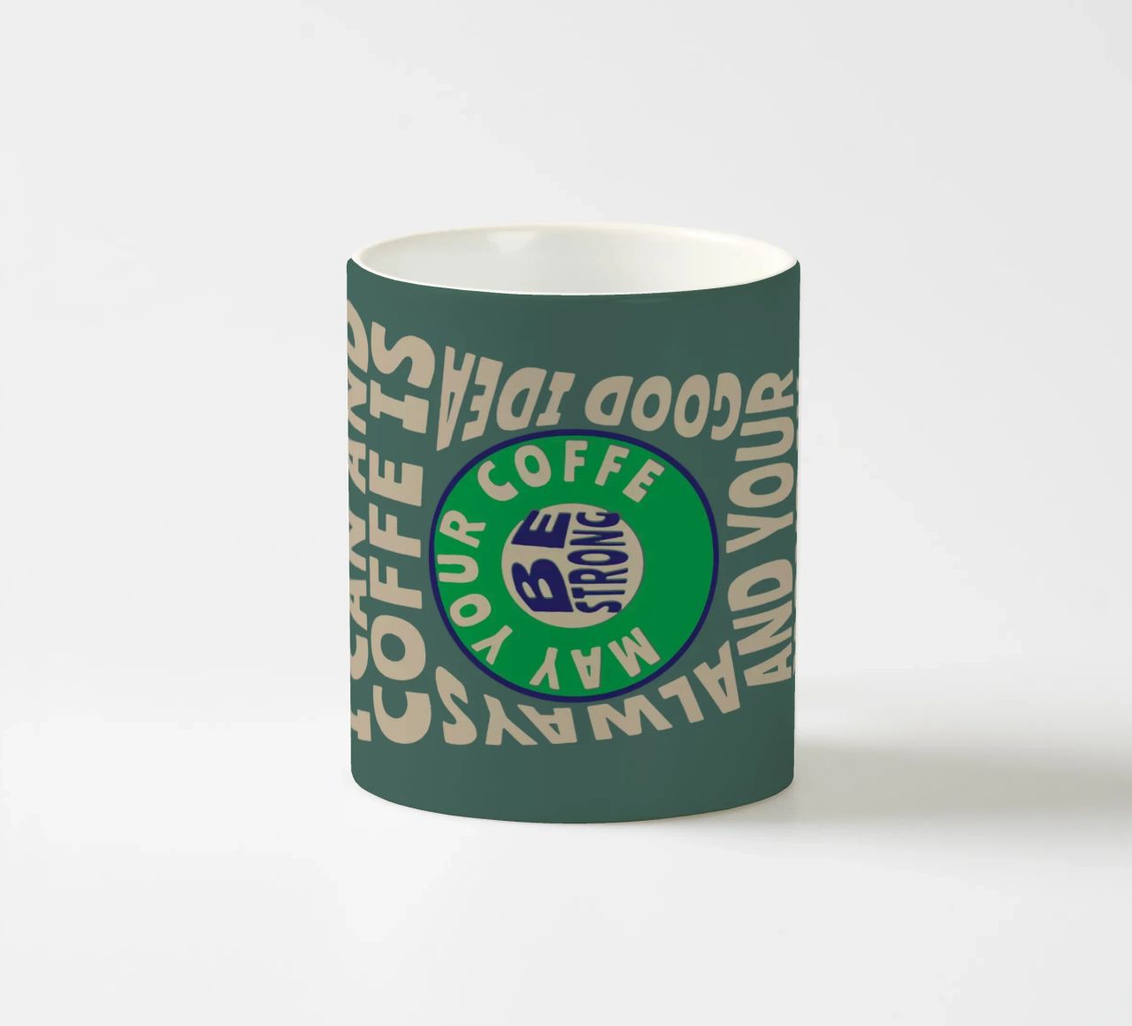 GIB MIR KAFFEE, UM DIE DINGE ZU ÄNDERN, DIE ICH ÄNDERN KANN, UND KAFFEE IST IMMER Keramik Tasse von Gunawan Rb