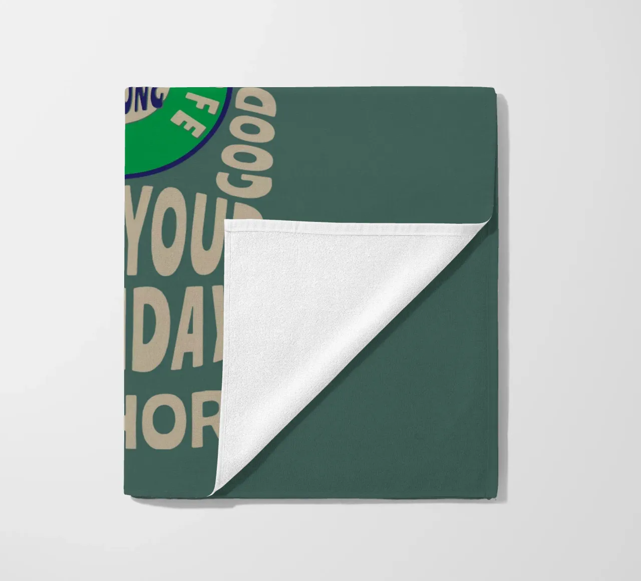 GIVE ME COFFE TO CHANGE THE THINGS I CAN AND COFFE IS ALWAYS beach towel by Gunawan Rb
