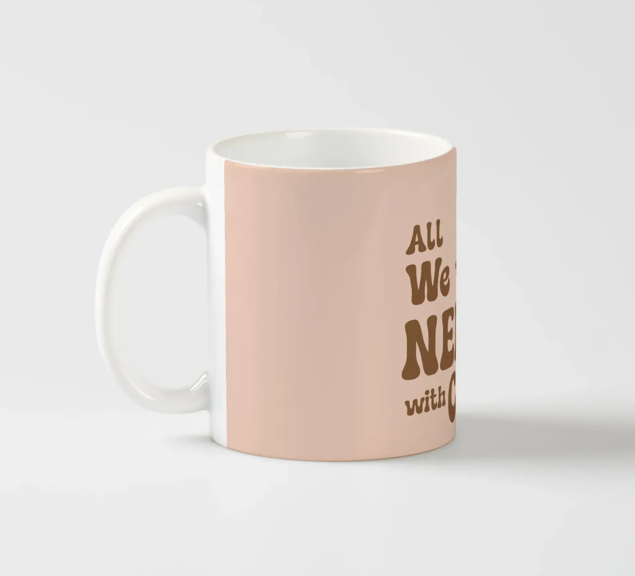 Tutto quello che ci serve è con il caffè tazza in ceramica da Gunawan Rb