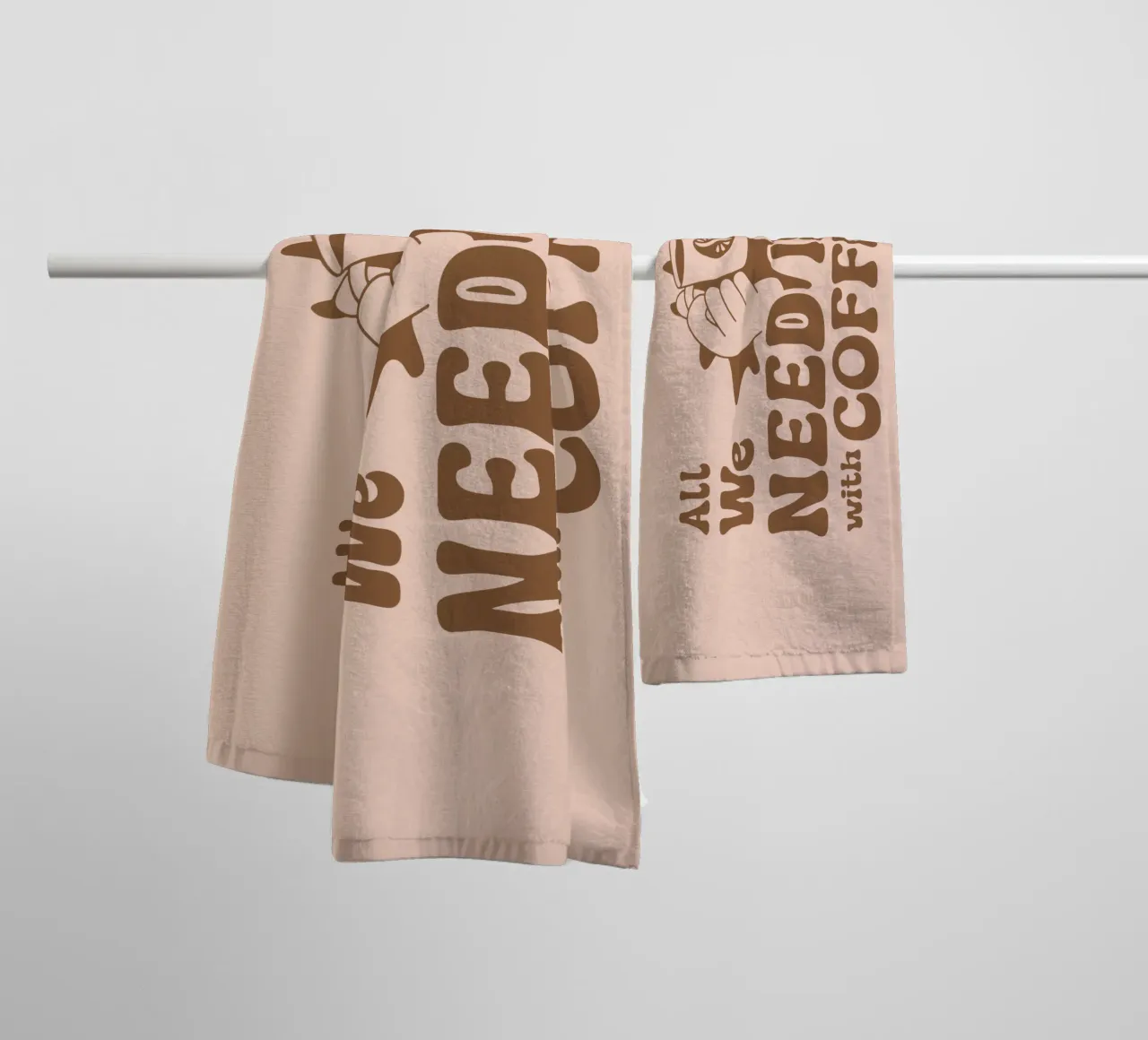 Todo lo que necesitamos es café toalla de baño de Gunawan Rb