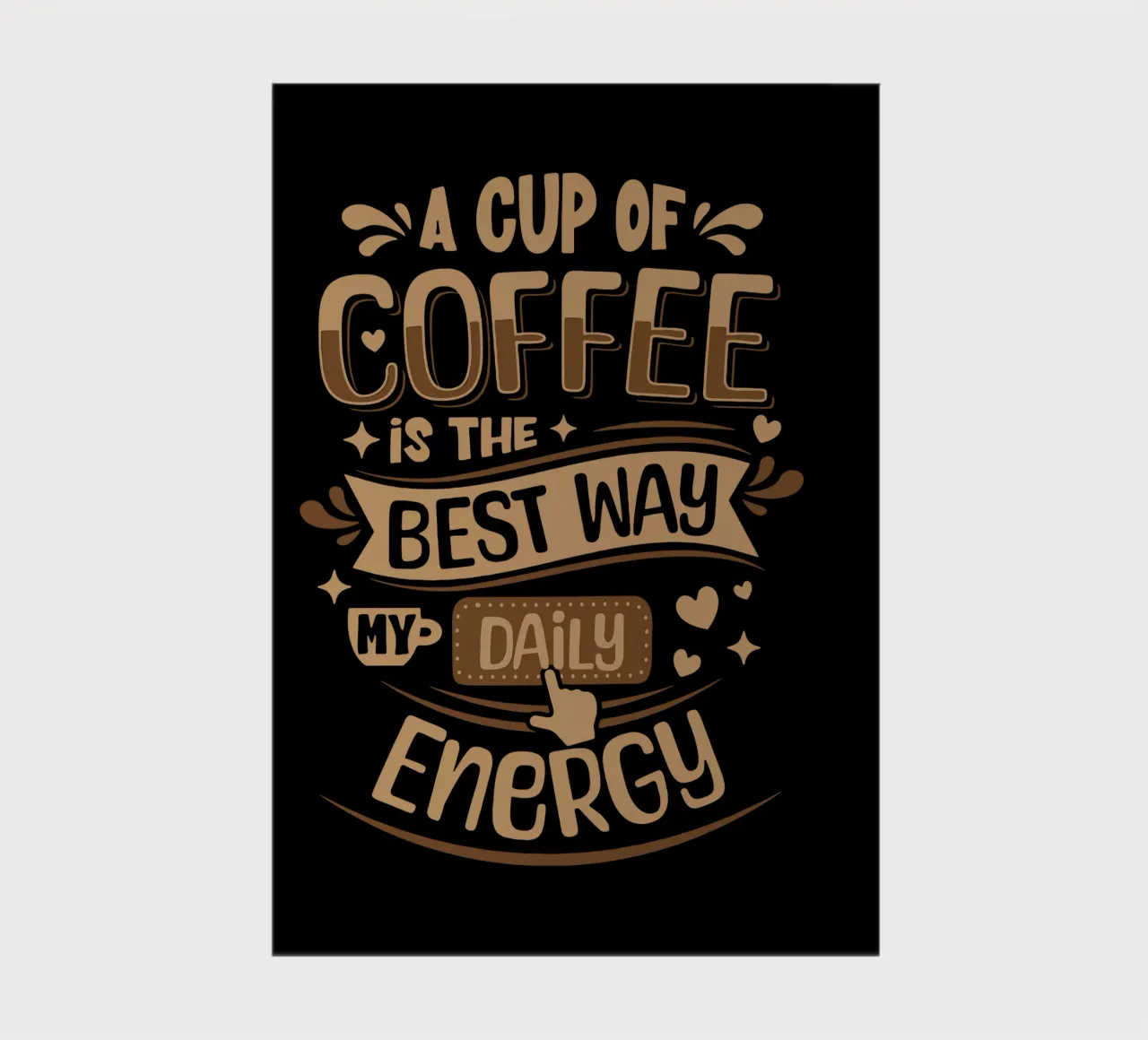 A Cup of Coffee is The Best My Daily Energy notebook by Gunawan Rb
