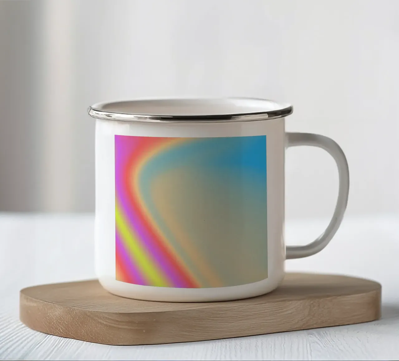 COSMIC LIGHT ORDER tazza in smalto da ÂME LIBRE STUDIO