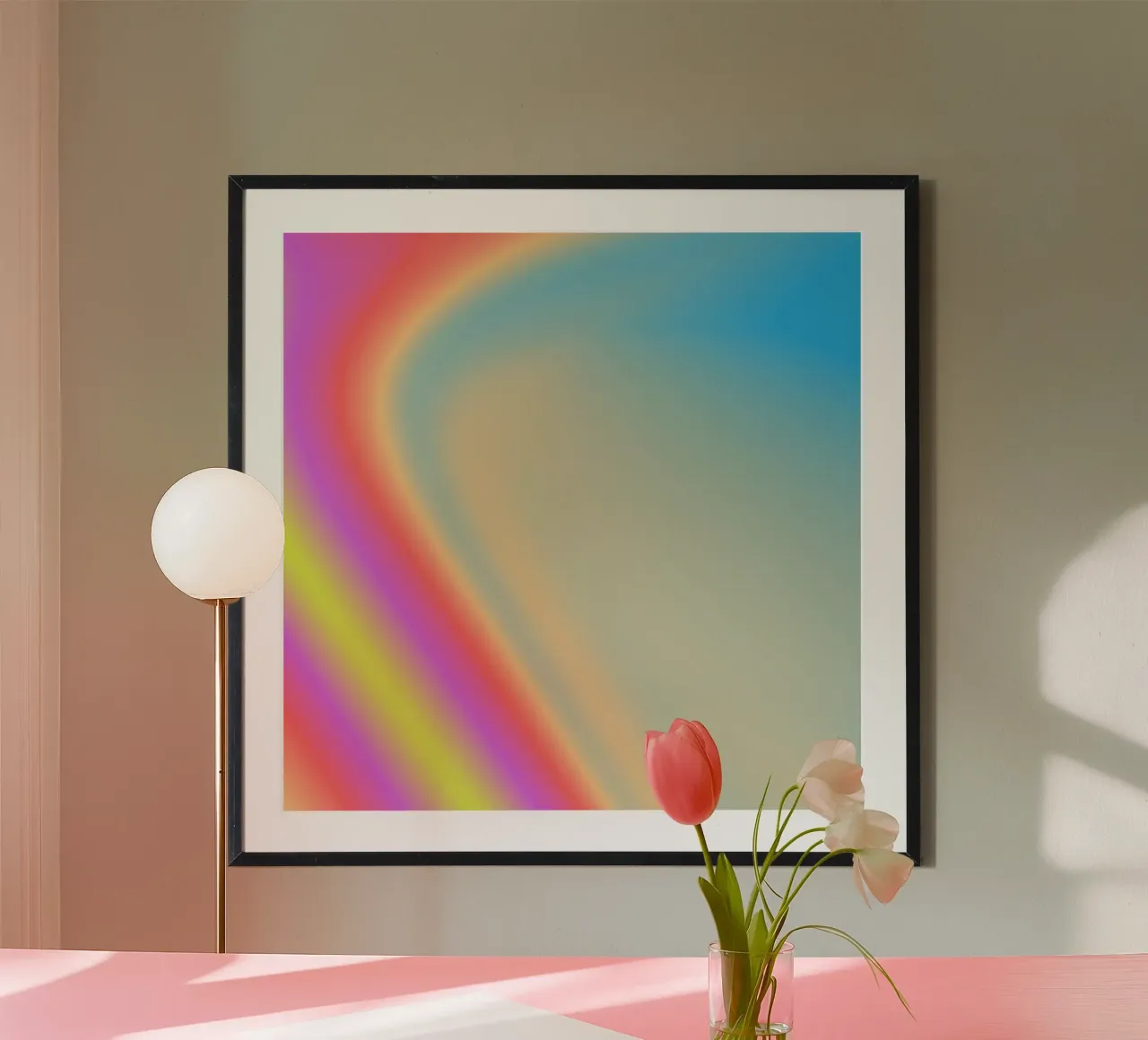 COSMIC LIGHT ORDER poster con telaio in plastica da ÂME LIBRE STUDIO