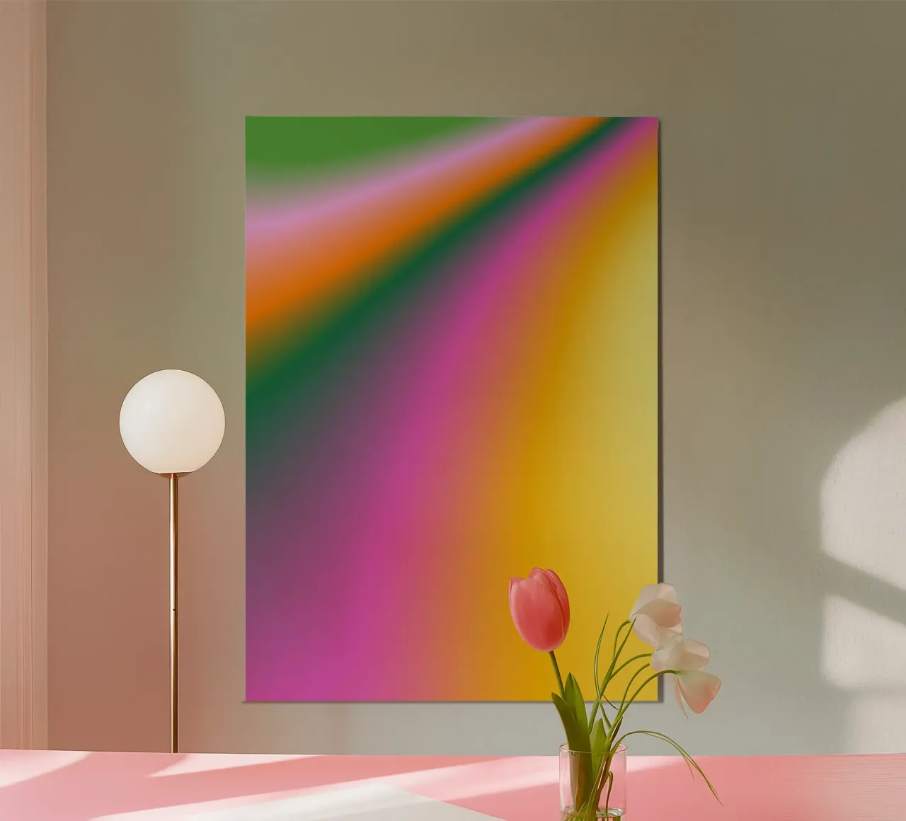 RAINBOW BLESSINGS poster con telaio in alluminio da ÂME LIBRE STUDIO