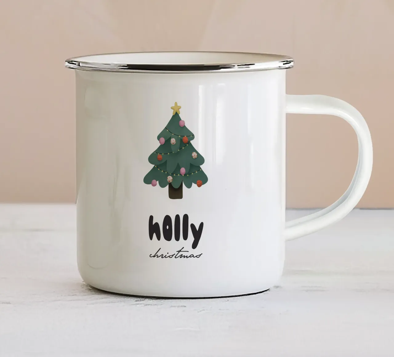 Christmas Tree tazza in smalto da we line studio - design