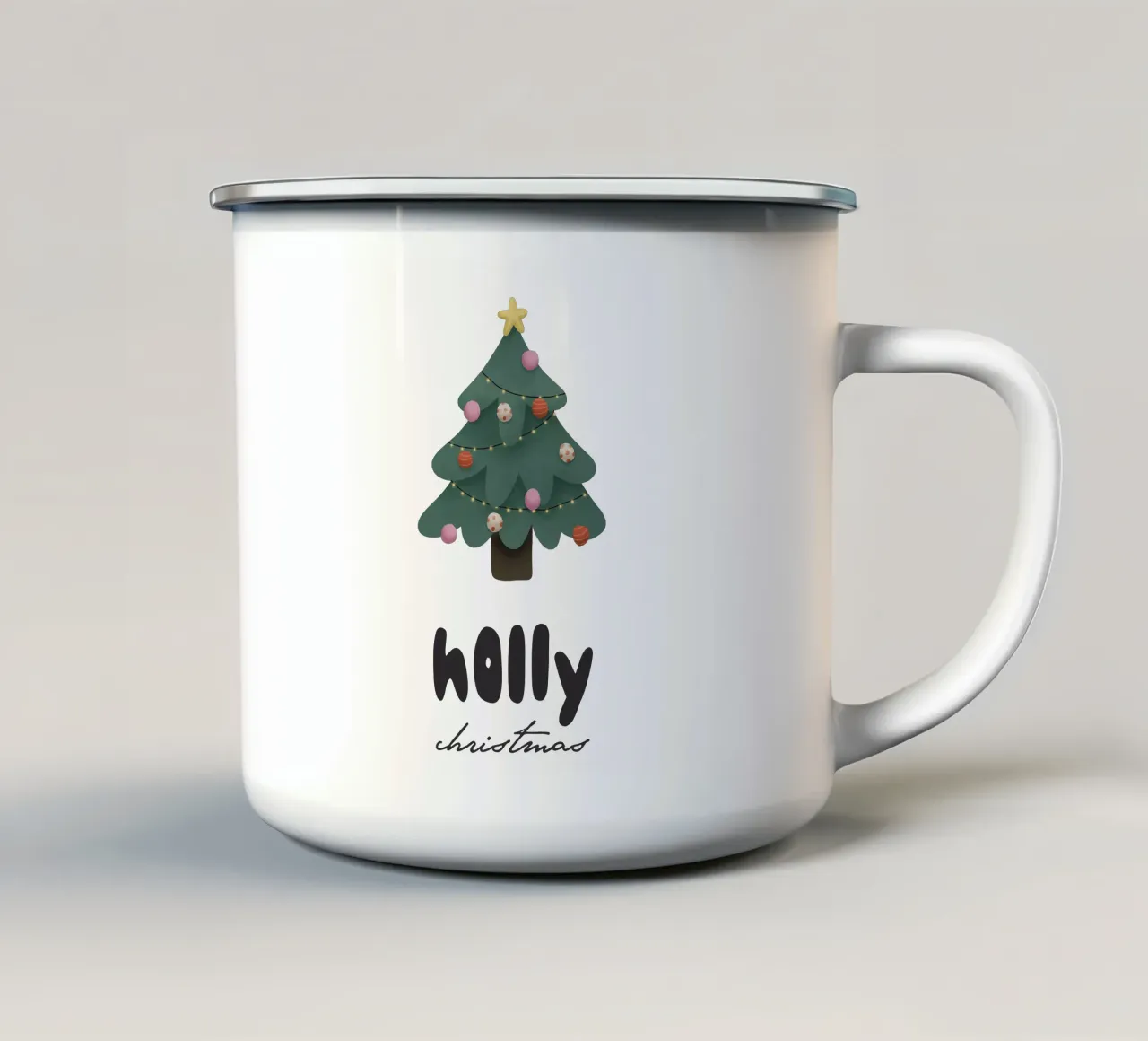 Christmas Tree tazza in smalto da we line studio - design