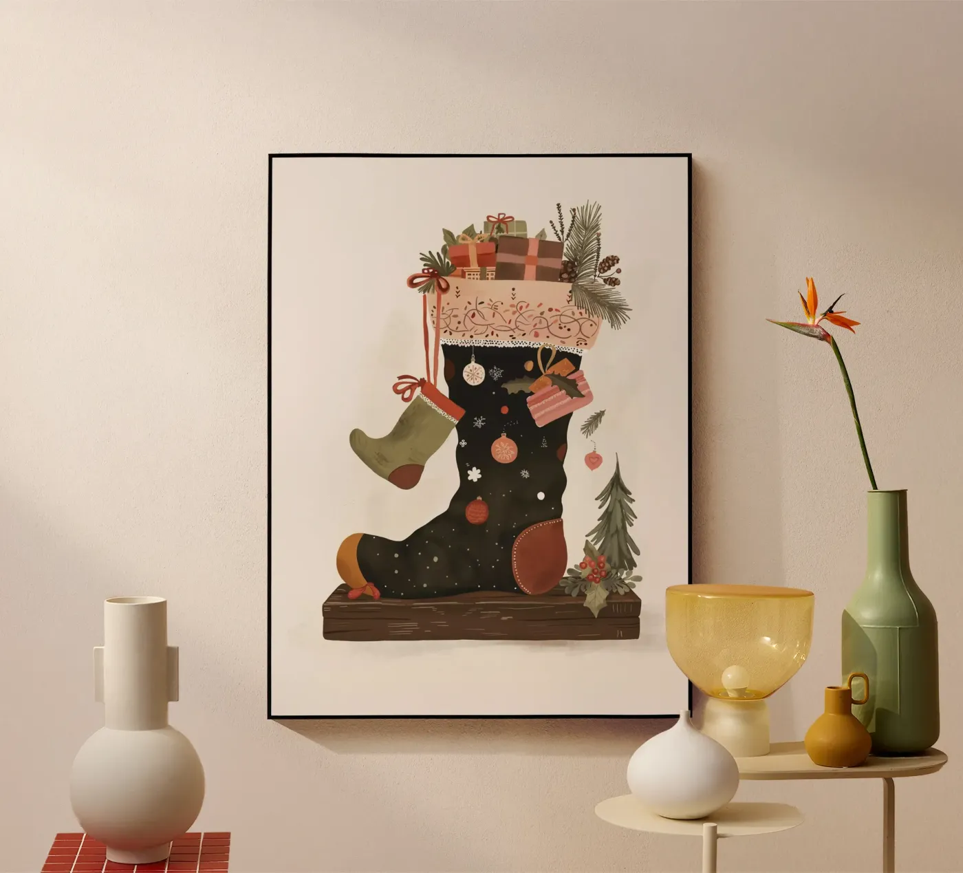 Vrolijke kousen acryl van ArtsySesta