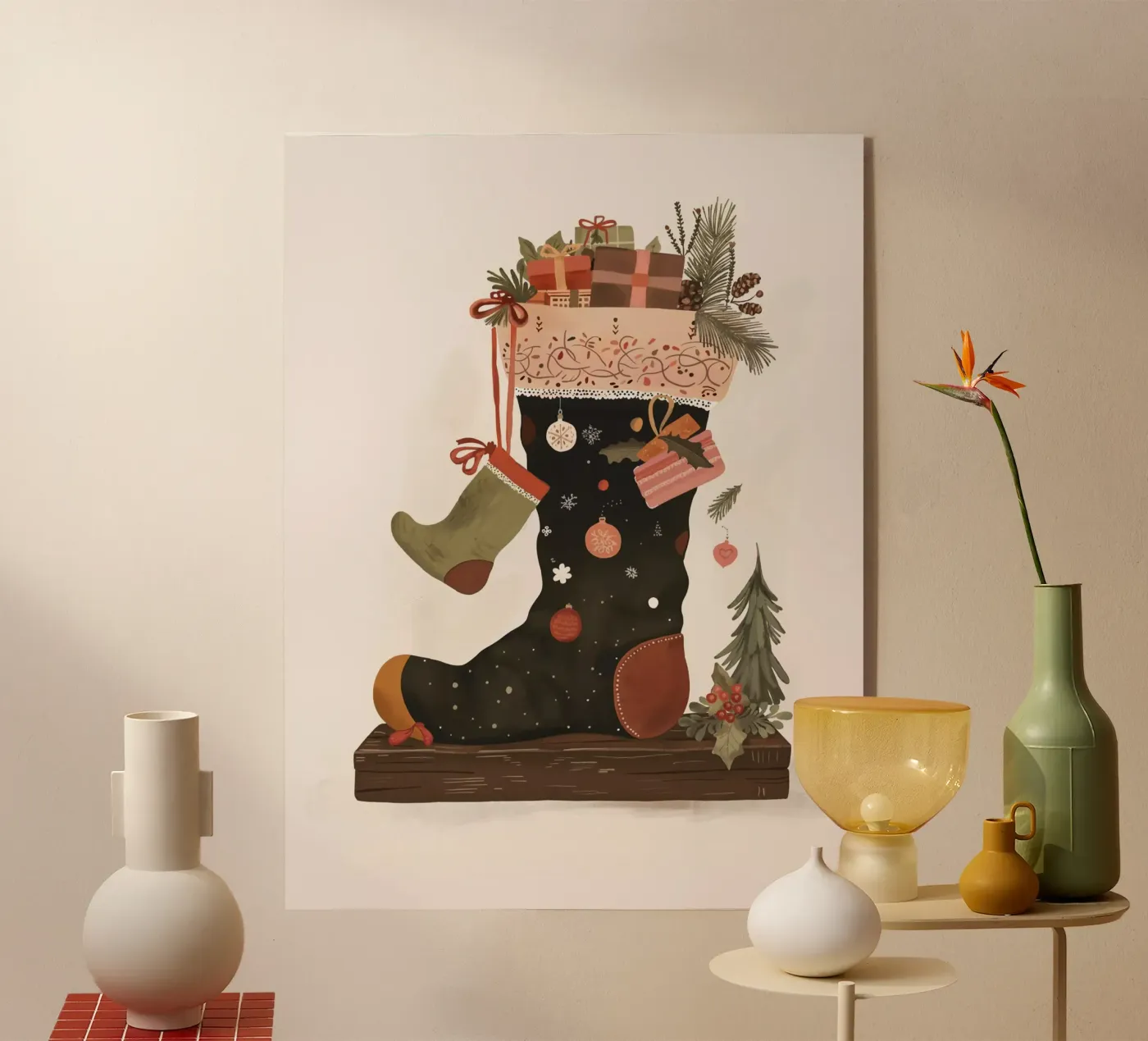 Vrolijke kousen acryl van ArtsySesta