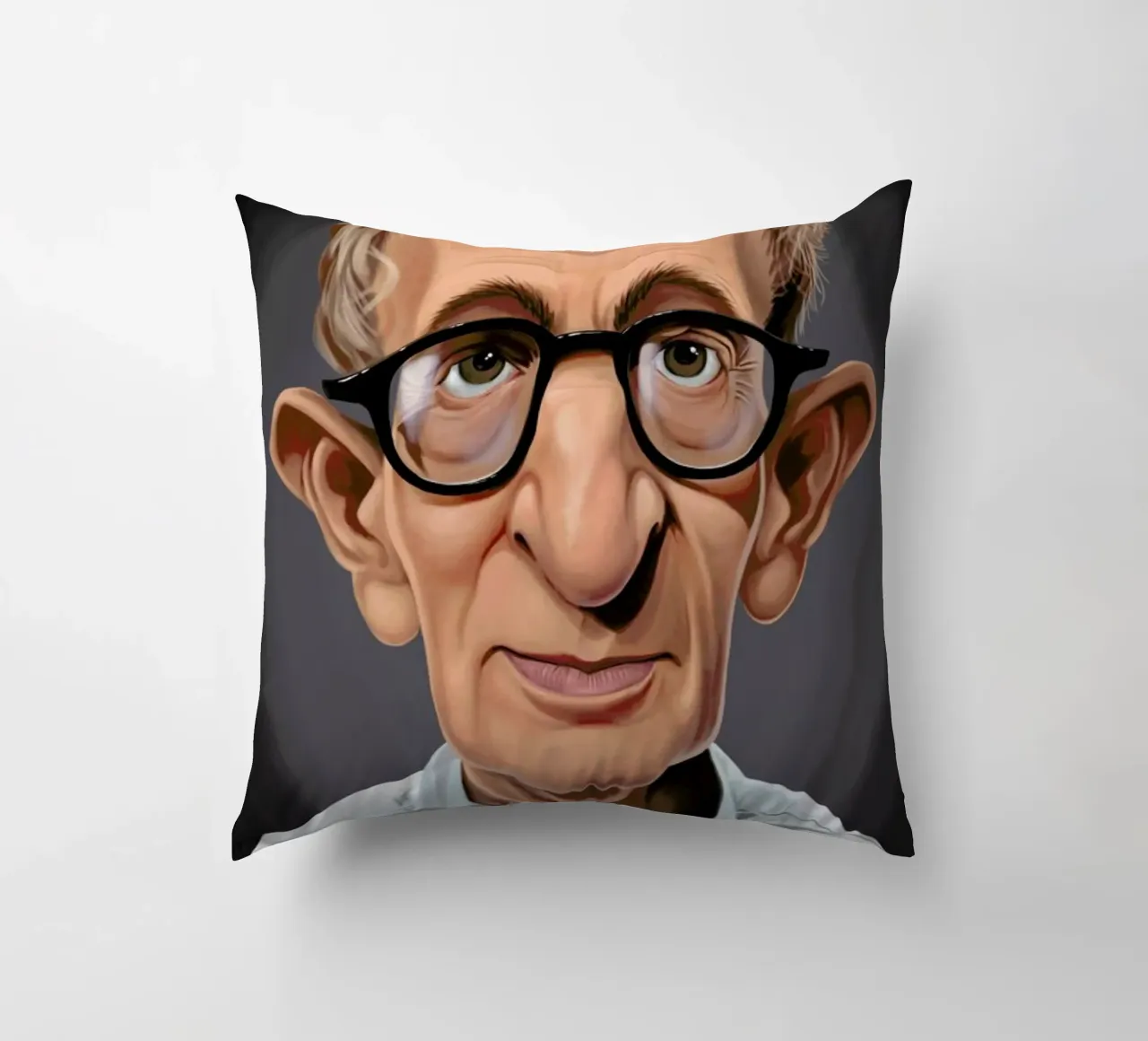 Woody Allen decorative cushion by Rob Art | Illustration