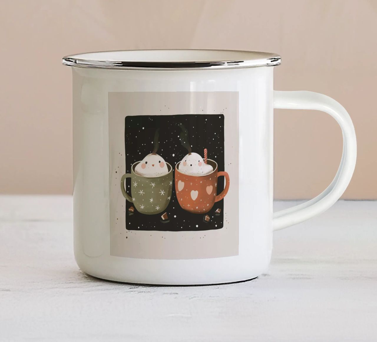 Tazze di gioia tazza in smalto da ArtsySesta