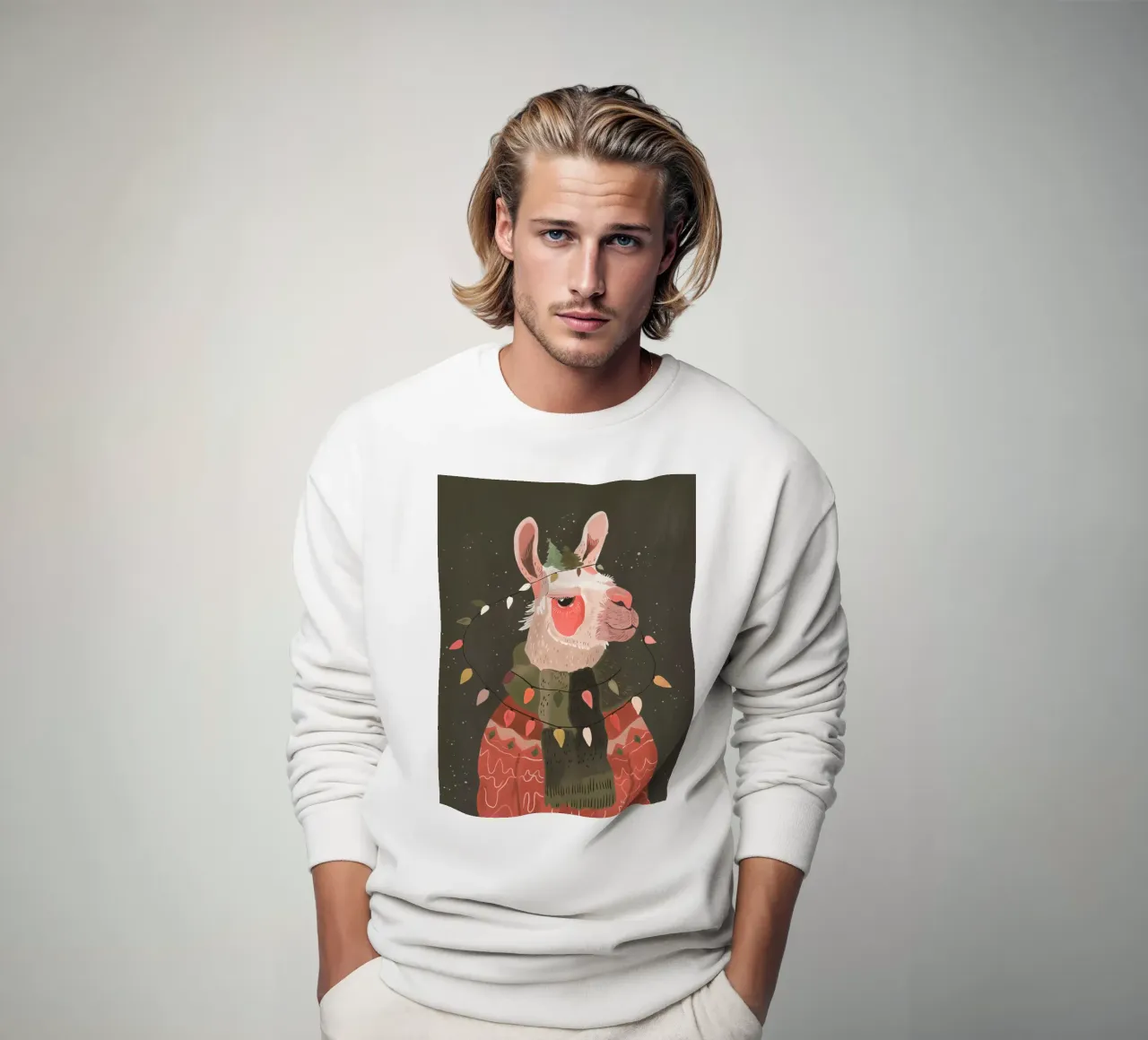 Lama luminoso festivo felpa da ArtsySesta