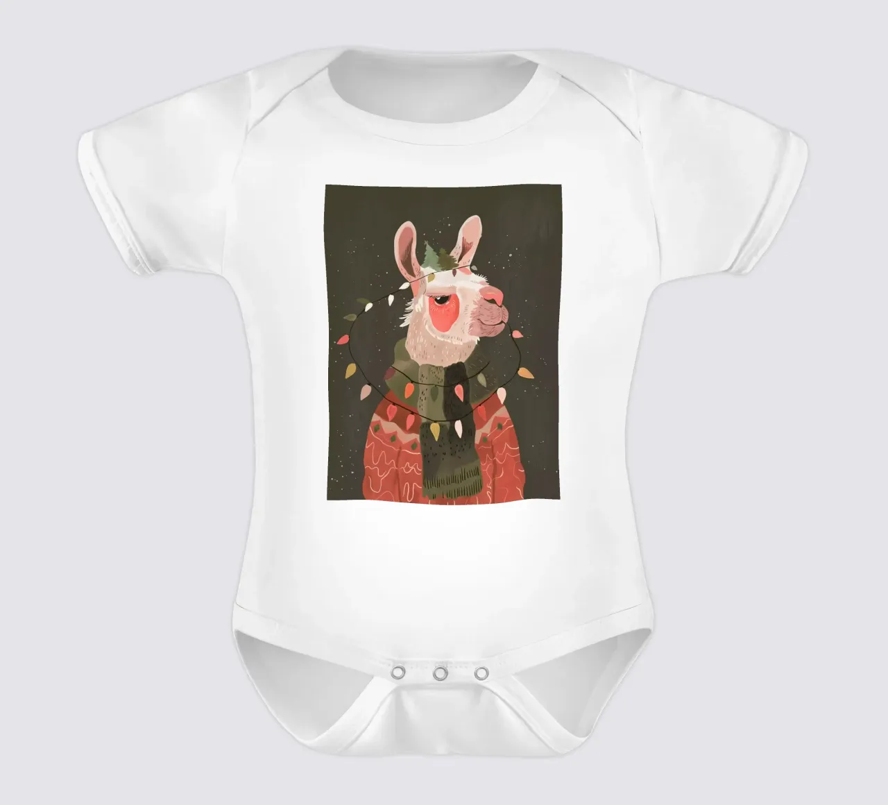 Lama lumineux festif body bébé de ArtsySesta