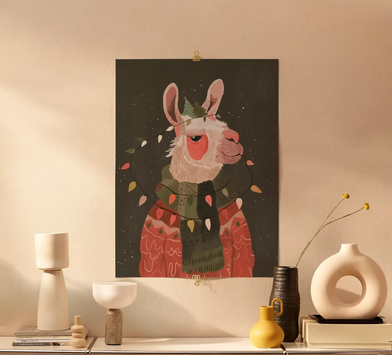 Lama luminoso festivo carta hahnemühle da ArtsySesta