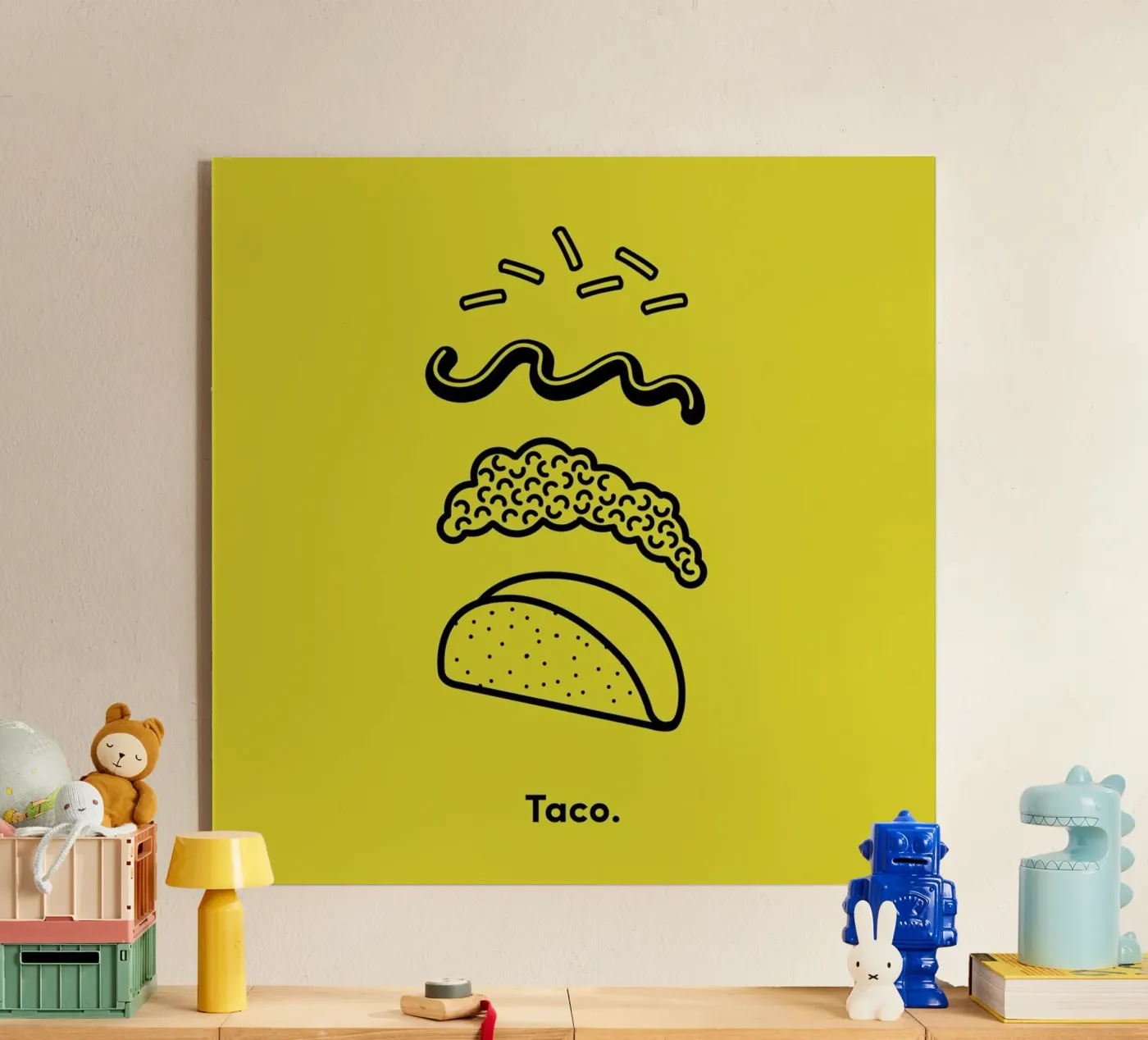 TACO plexiglas de Rachel Peck