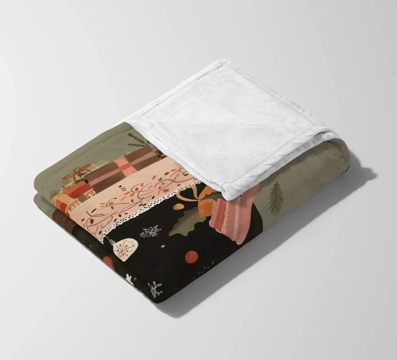 Joyful Stockings ll fleece blanket by ArtsySesta