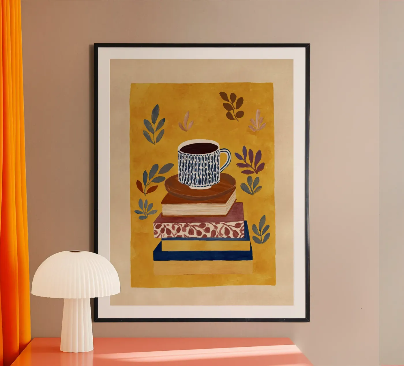 Caffè e libri poster da Aimee