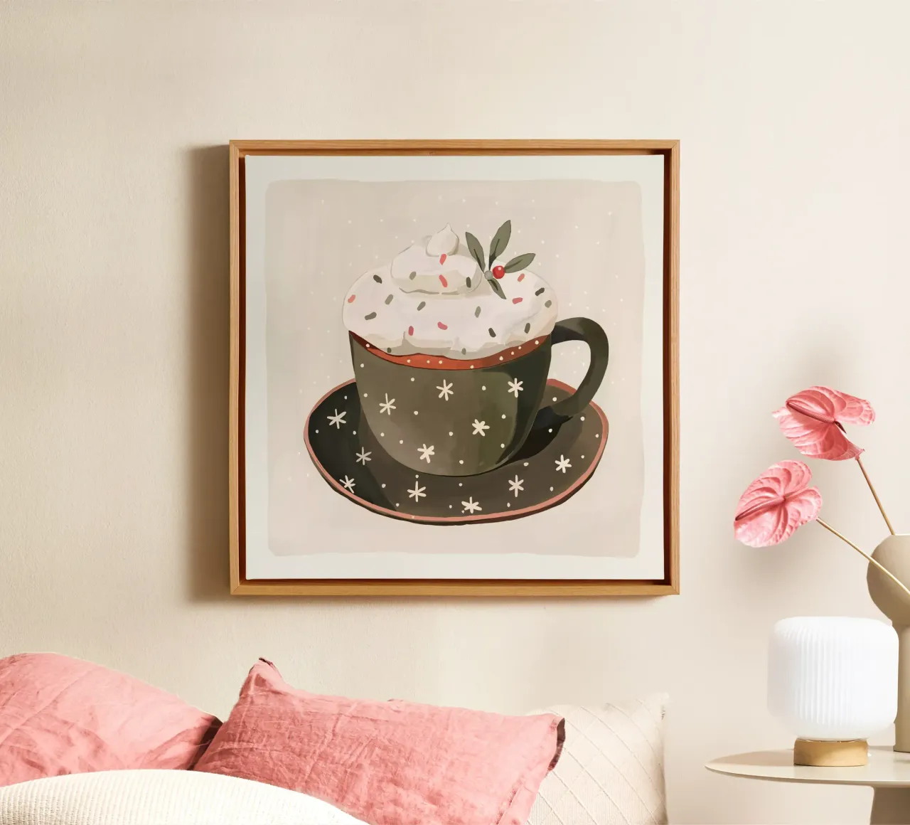 Tazza accogliente tela con Cornice a cassetta da ArtsySesta