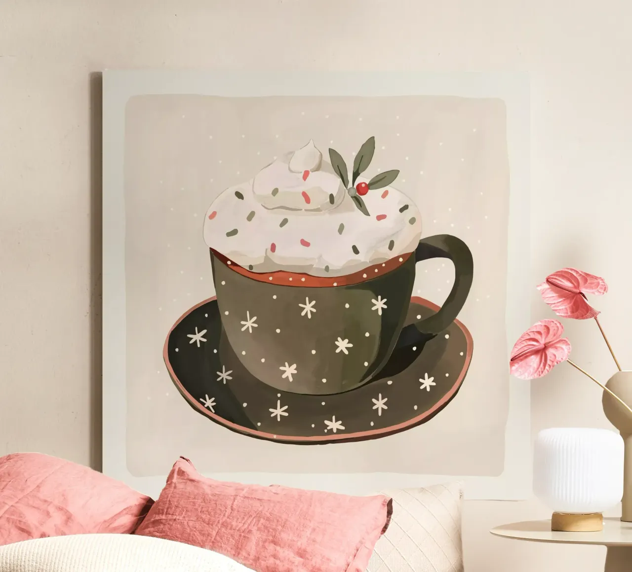 Tazza accogliente tela con Cornice a cassetta da ArtsySesta