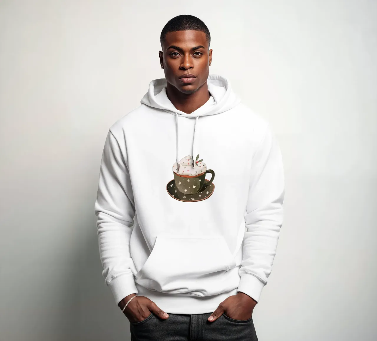 Knusse kopjessticker, Kleding hoodie van ArtsySesta