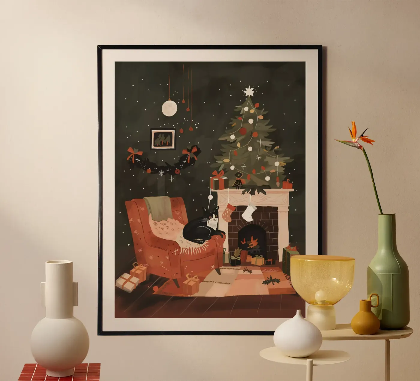 Caldo e festoso poster da ArtsySesta