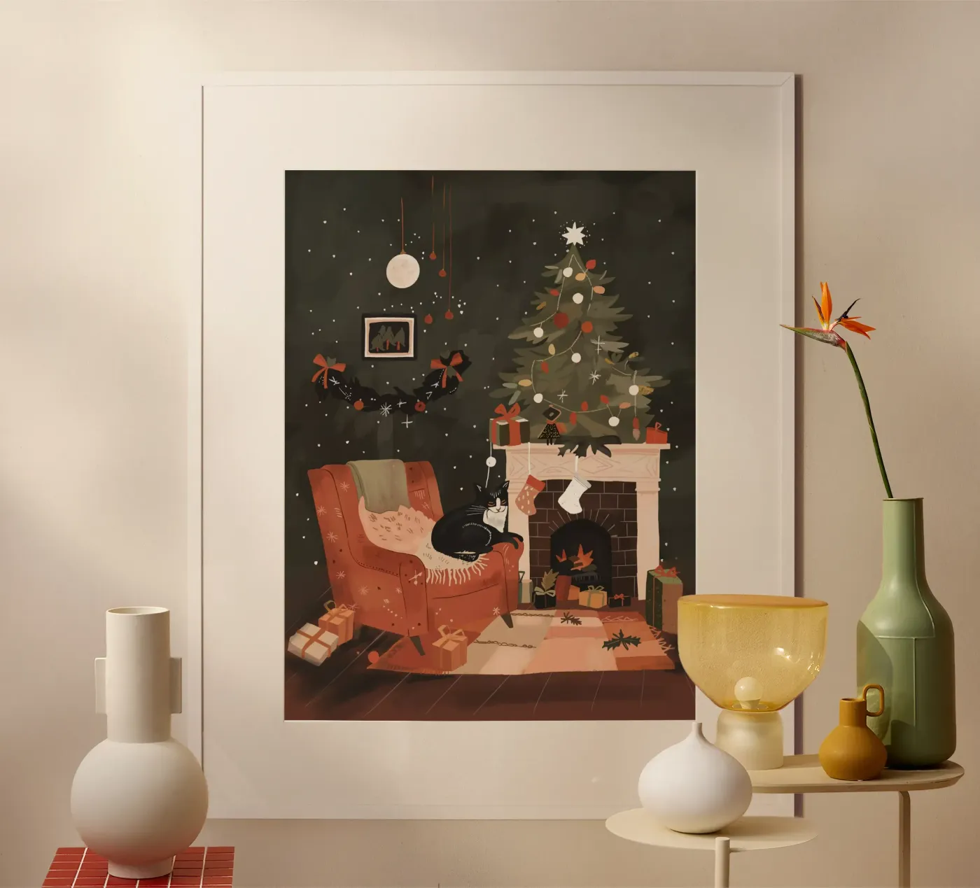 Caldo e festoso poster da ArtsySesta