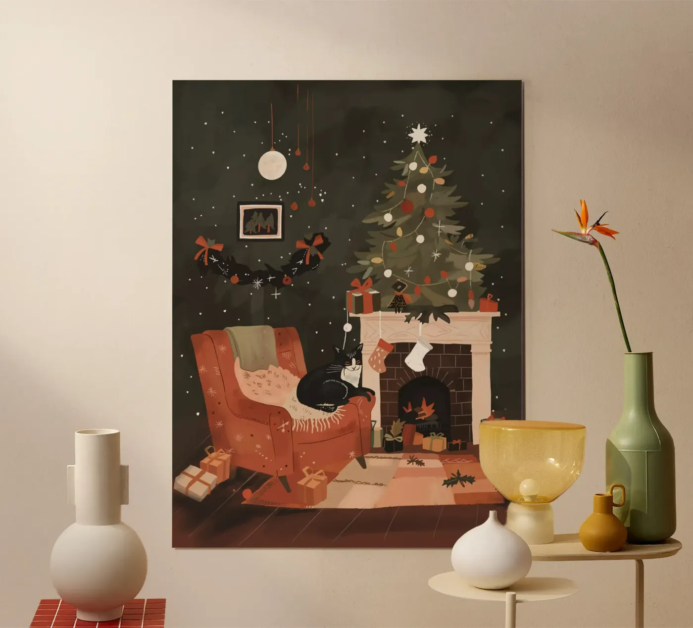 Caldo e festoso poster da ArtsySesta