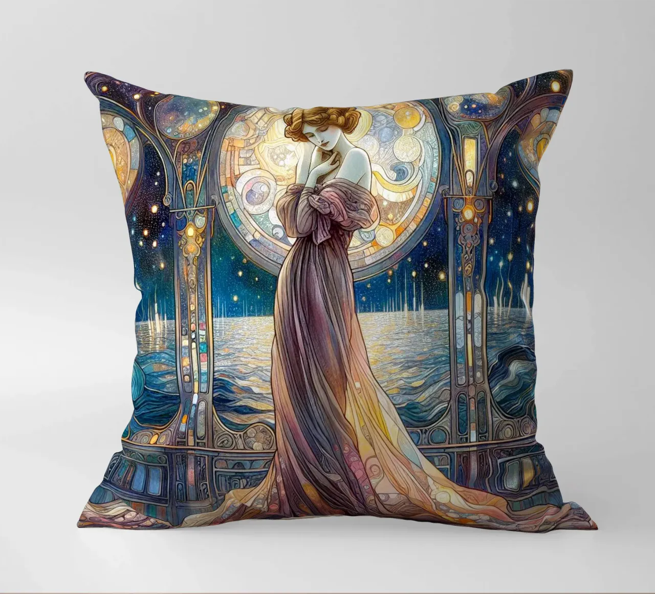 Full Moon cuscino da Art-Nouveau-Dsg