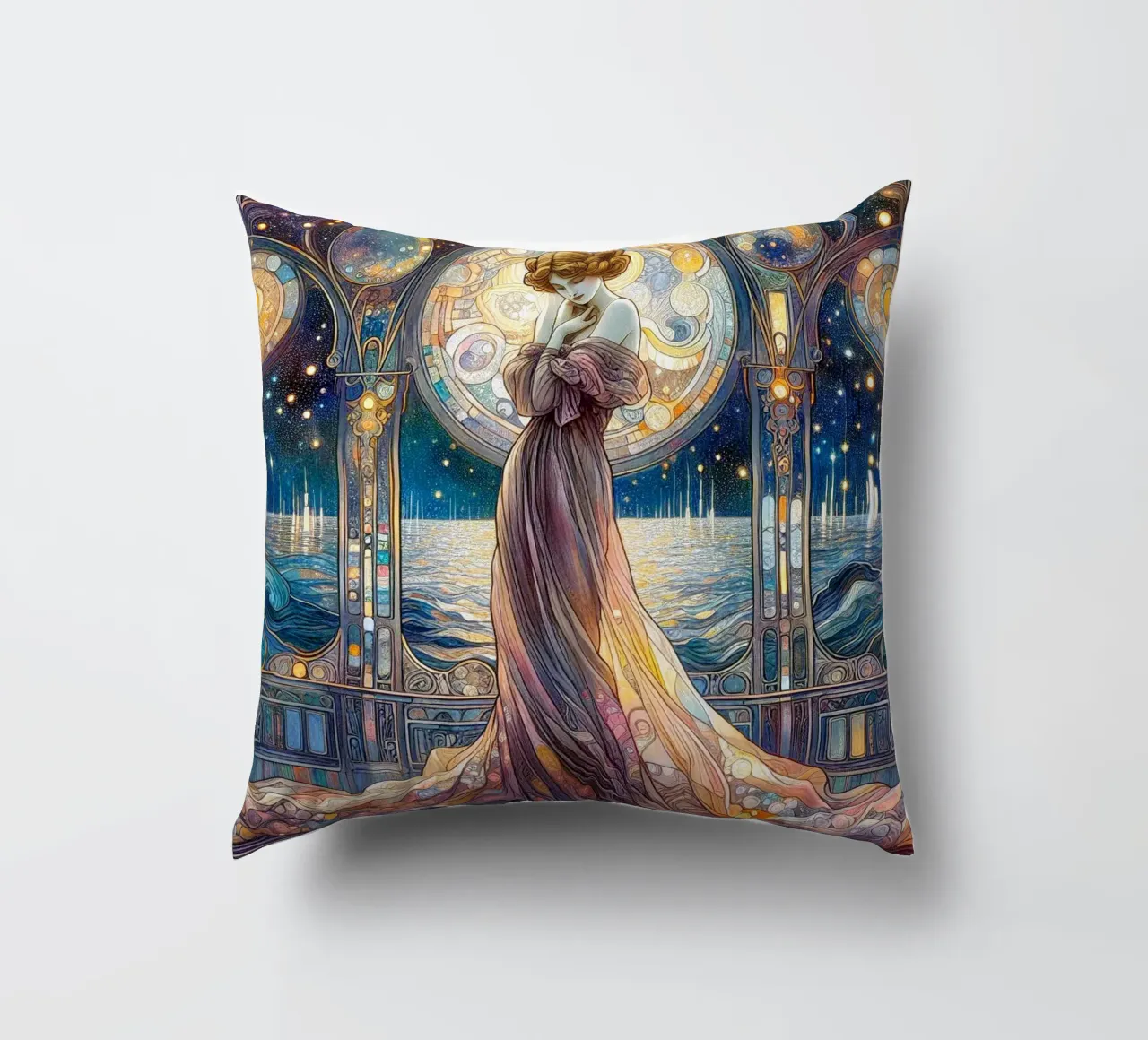 Full Moon cuscino da Art-Nouveau-Dsg