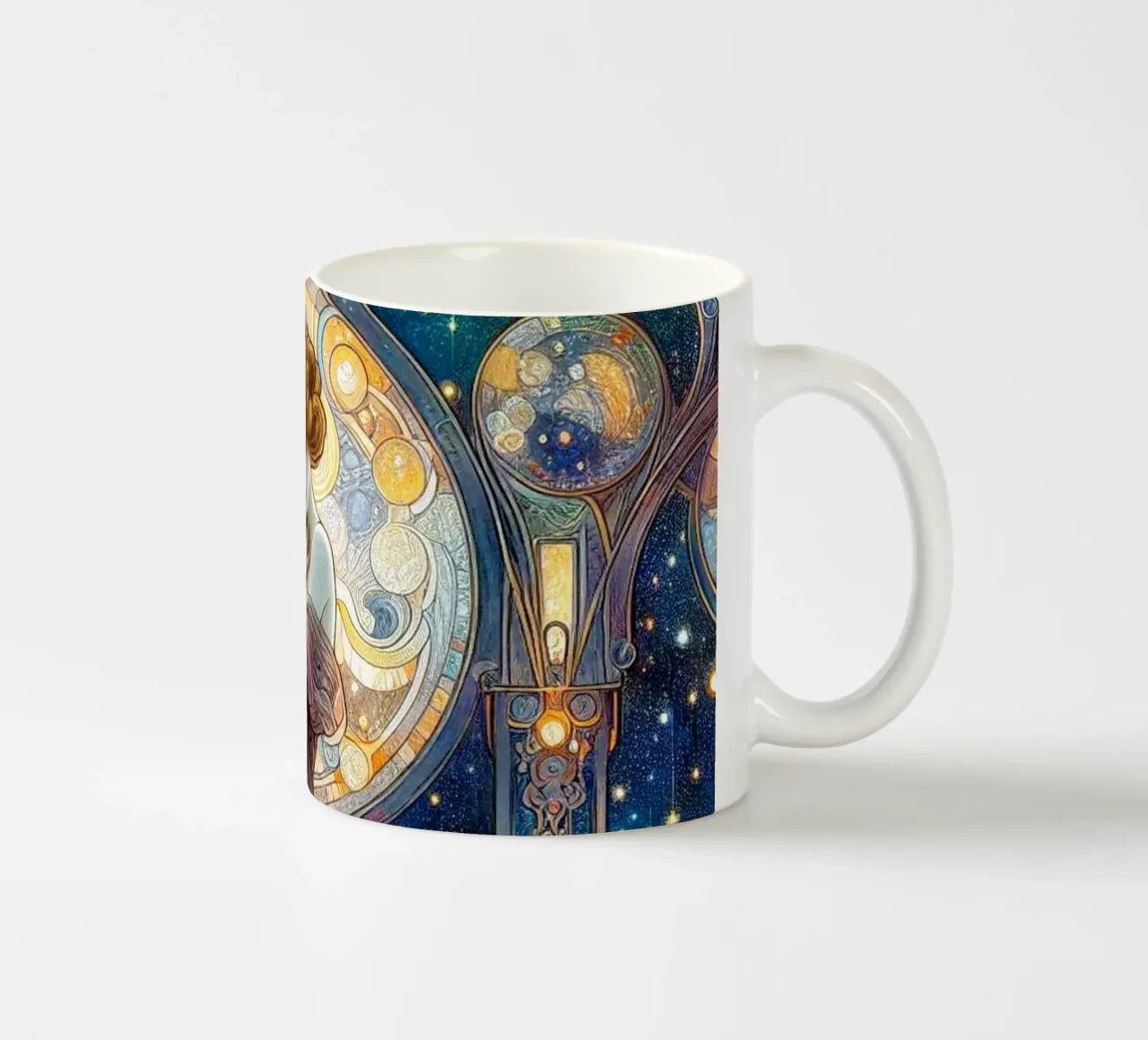 Full Moon tazza in ceramica da Art-Nouveau-Dsg
