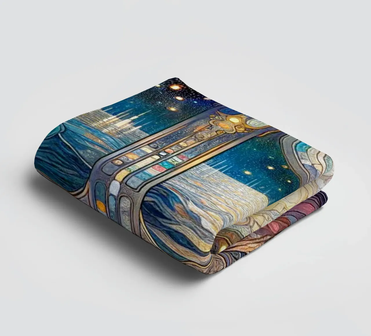 Full Moon asciugamano da bagno da Art-Nouveau-Dsg