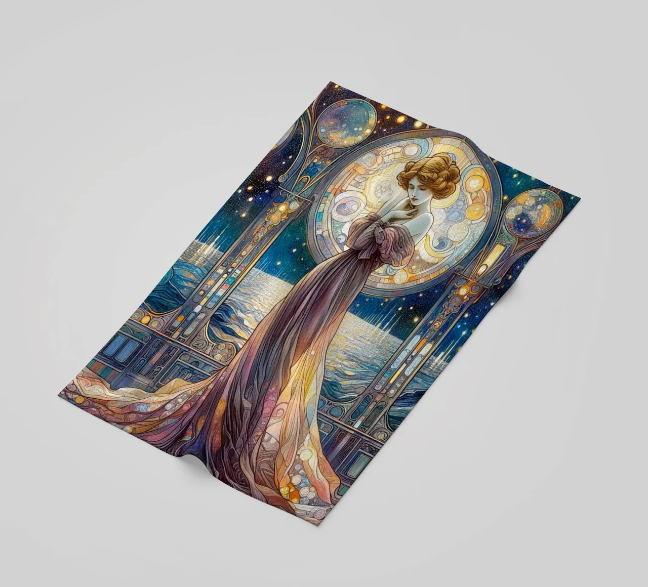 Full Moon telo mare da Art-Nouveau-Dsg