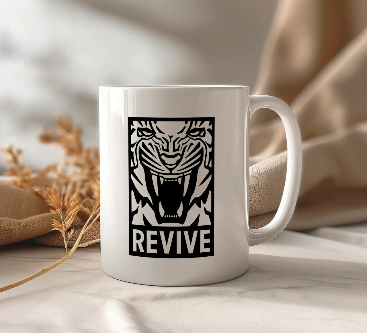 Revive Tiger tazza in ceramica da Asobōze