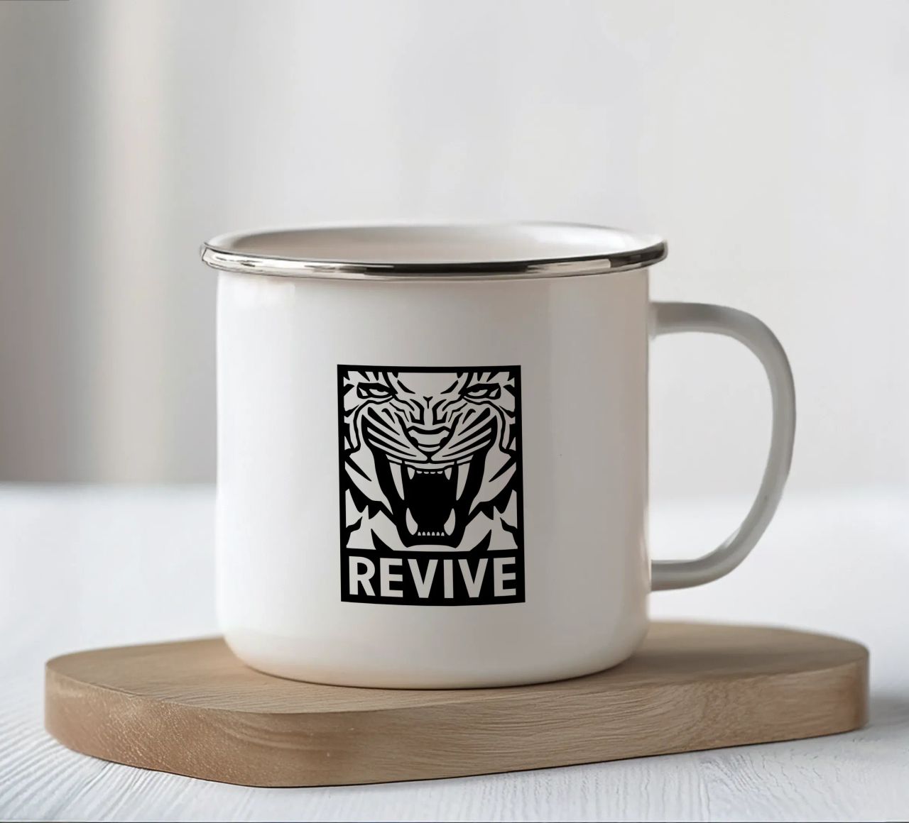 Revive Tiger tazza in smalto da Asobōze