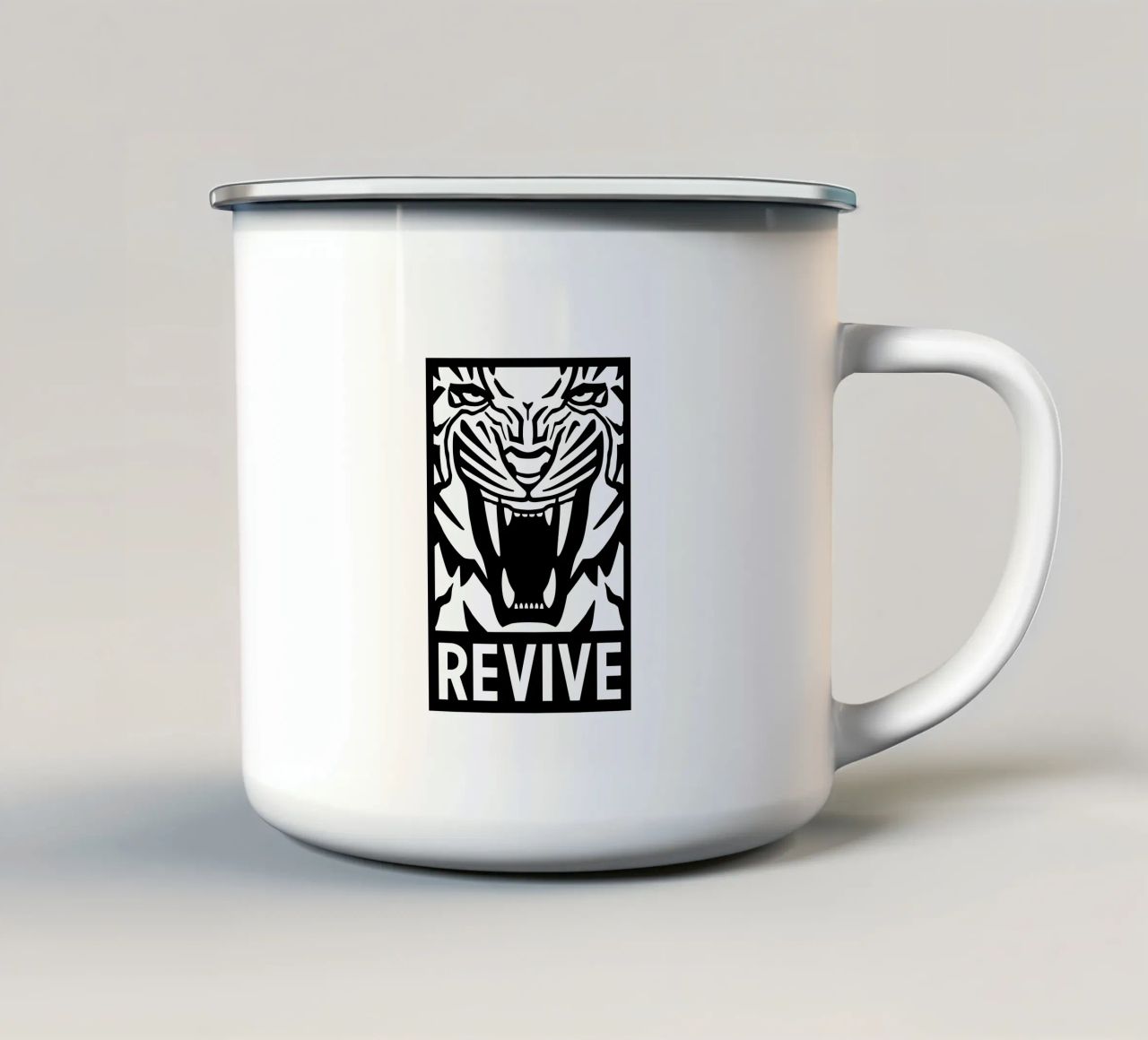 Revive Tiger tazza in smalto da Asobōze
