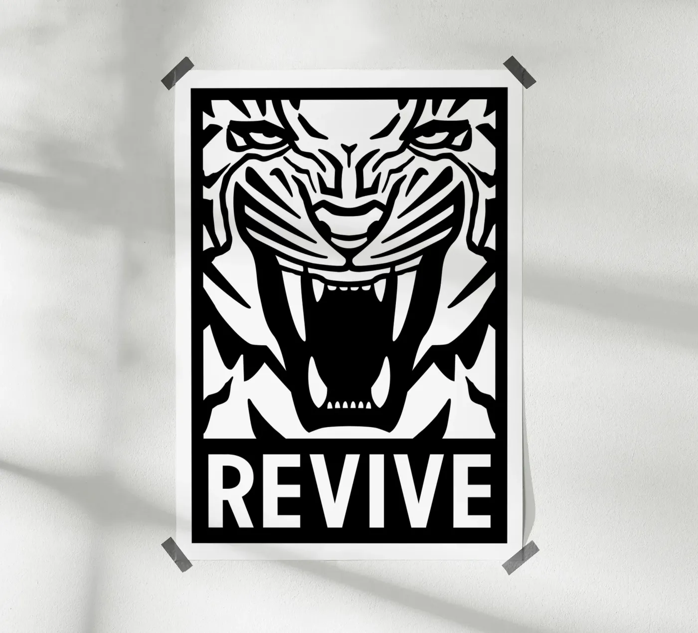Revive Tiger poster van Asobōze