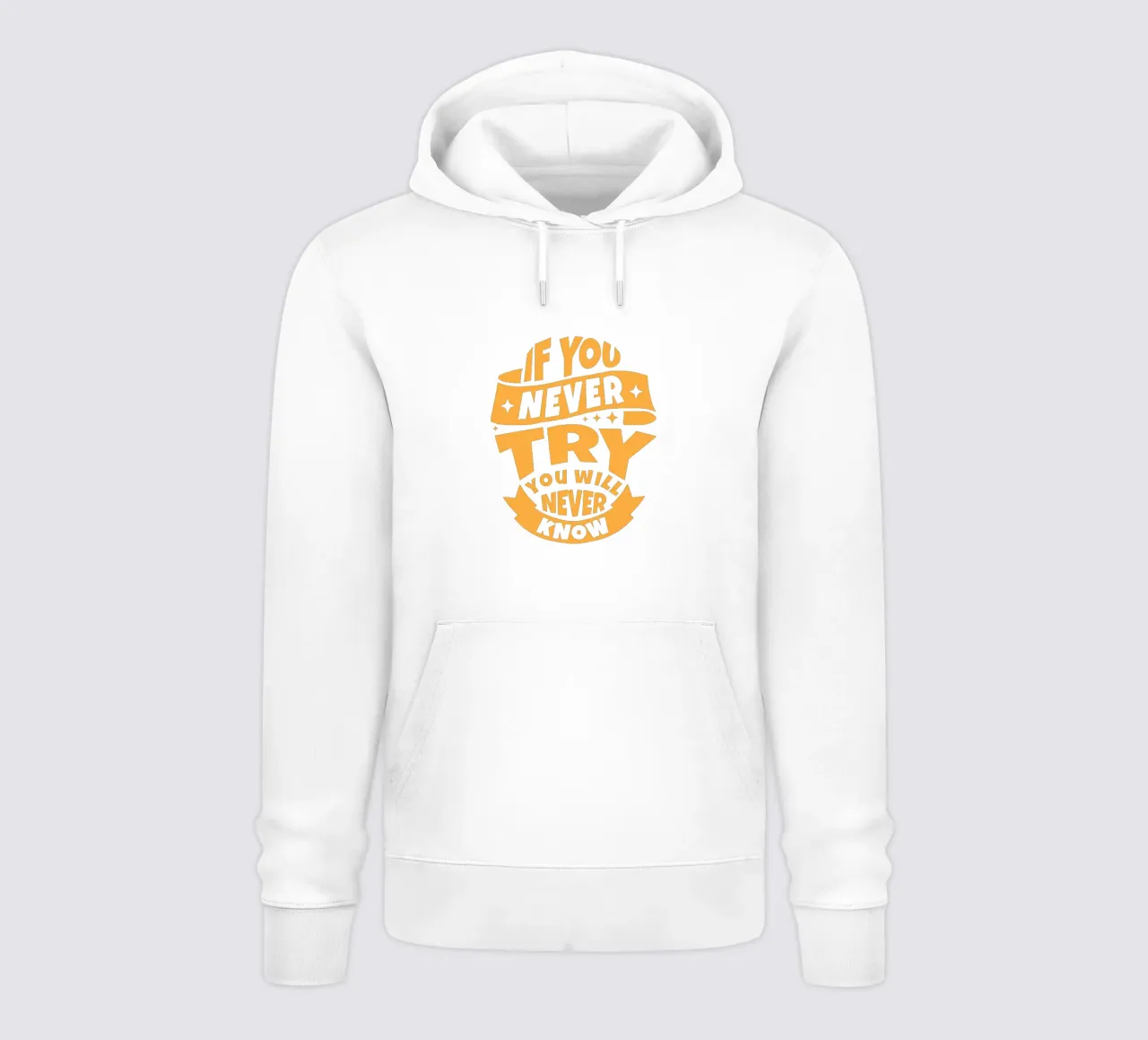 Si nunca lo intentas, nunca lo sabrás sudadera con capucha de Gunawan Rb