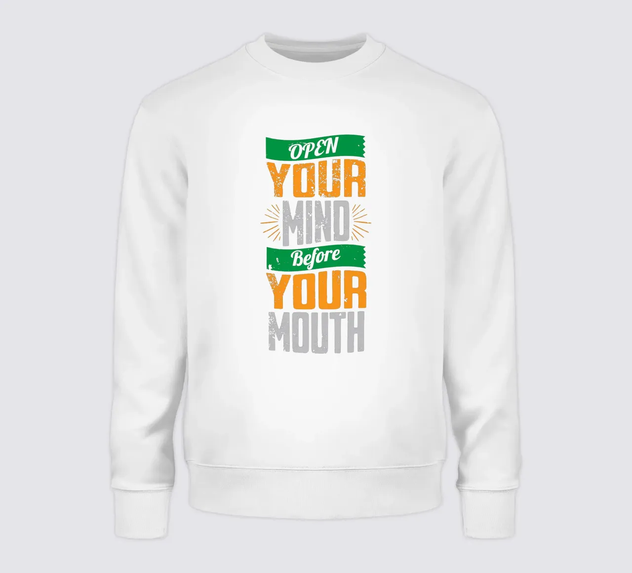 Aprire la mente prima di parlare felpa da Gunawan Rb