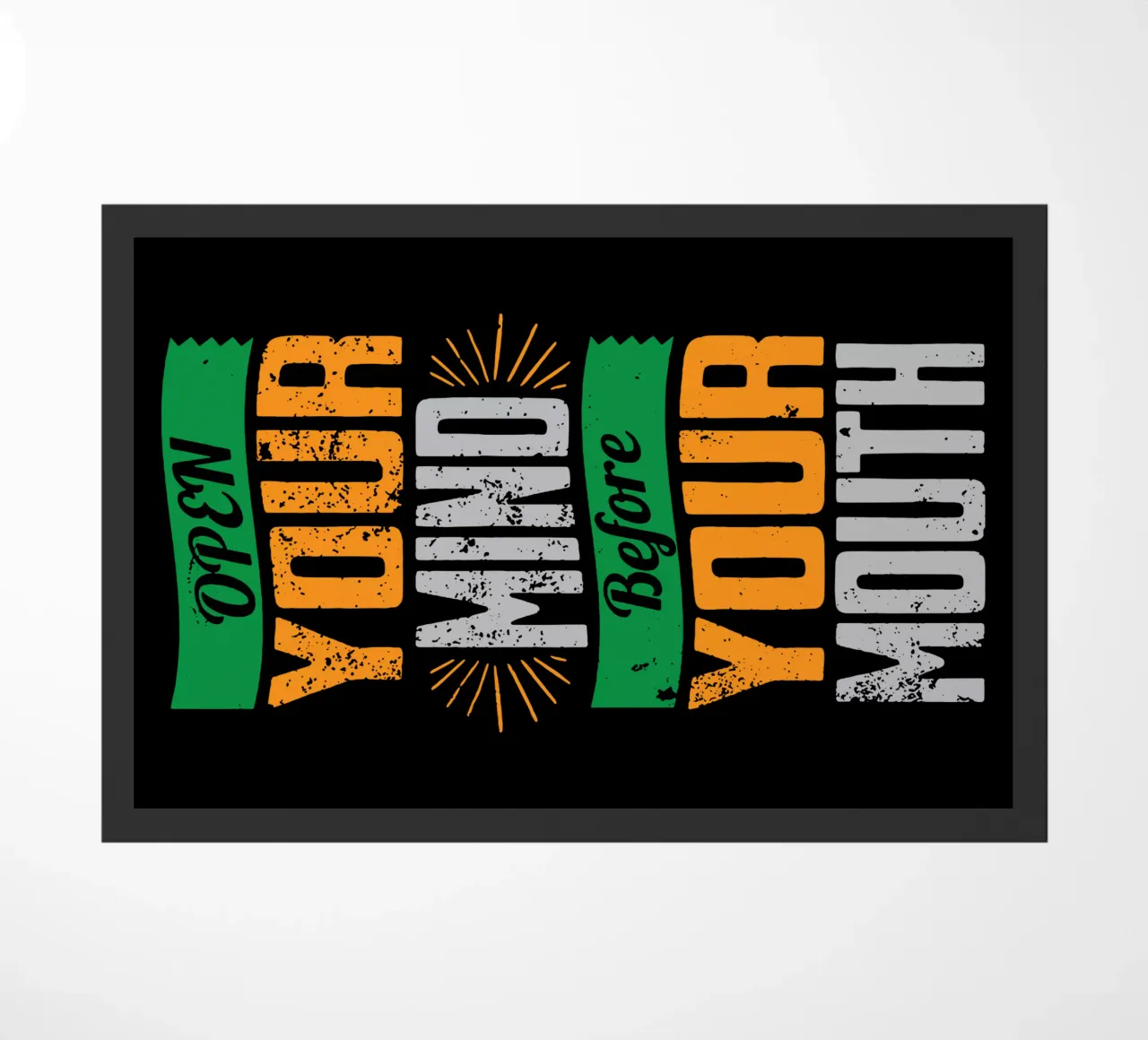 Aprire la mente prima di parlare zerbino da Gunawan Rb