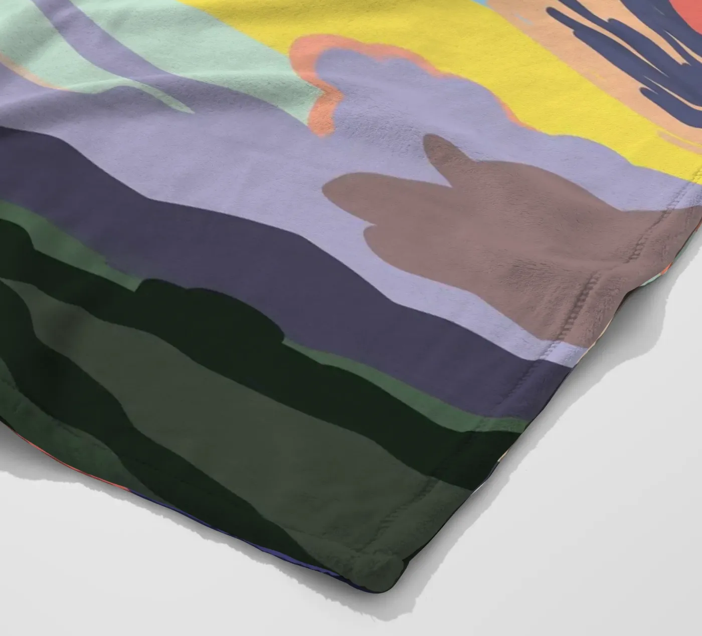 Summer Evening Cloud fleece blanket by Asobōze