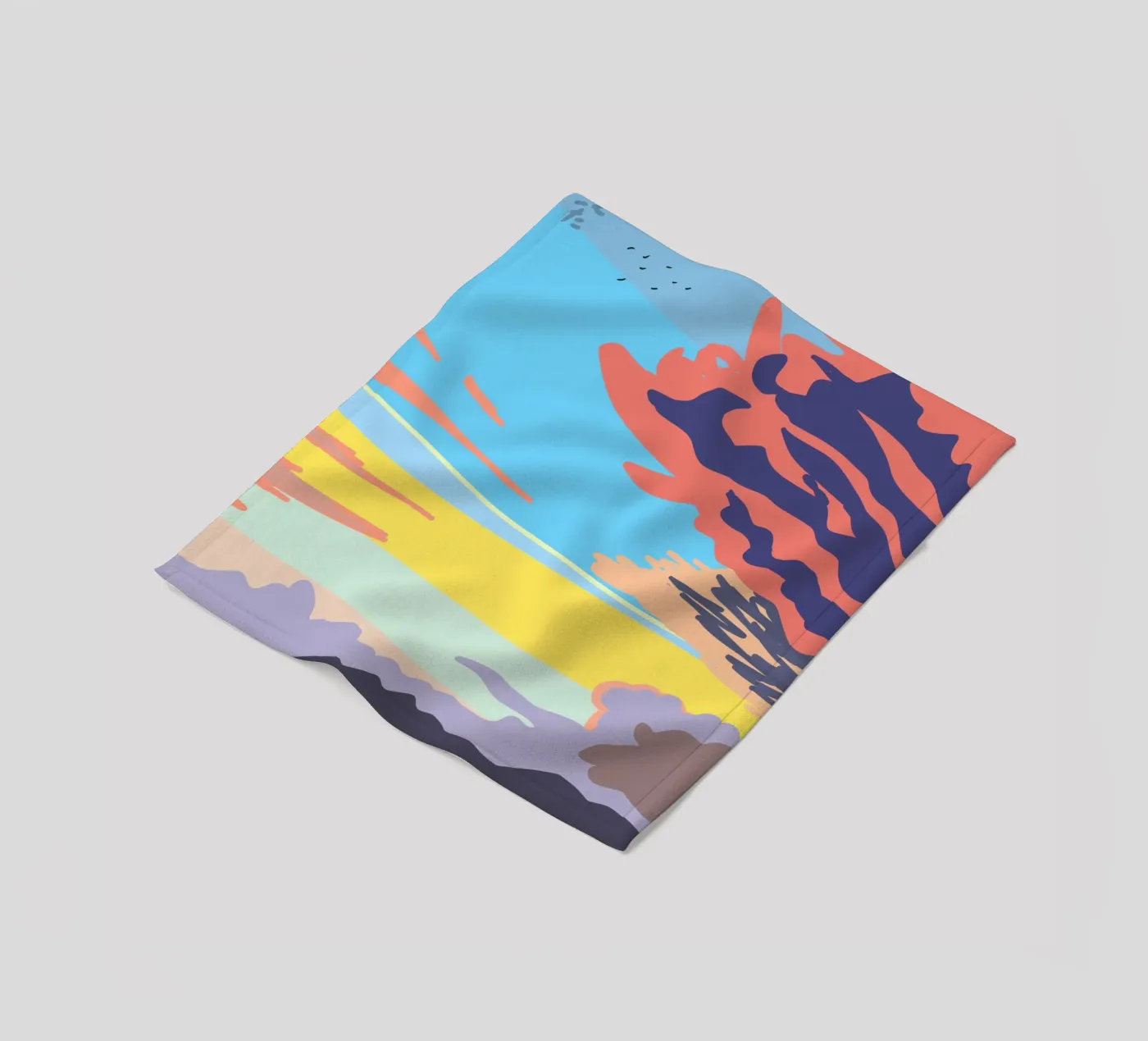 Summer Evening Cloud fleece blanket by Asobōze