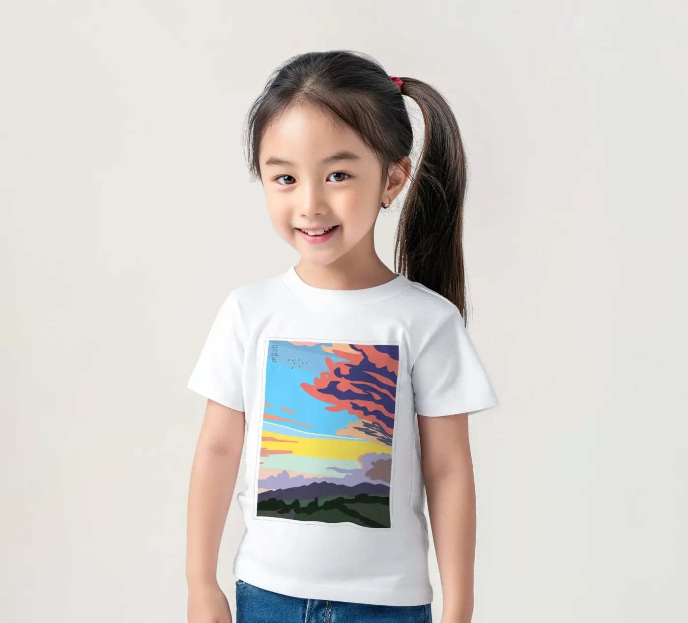 Nuvola della sera d'estate t-shirt bambini da Asobōze