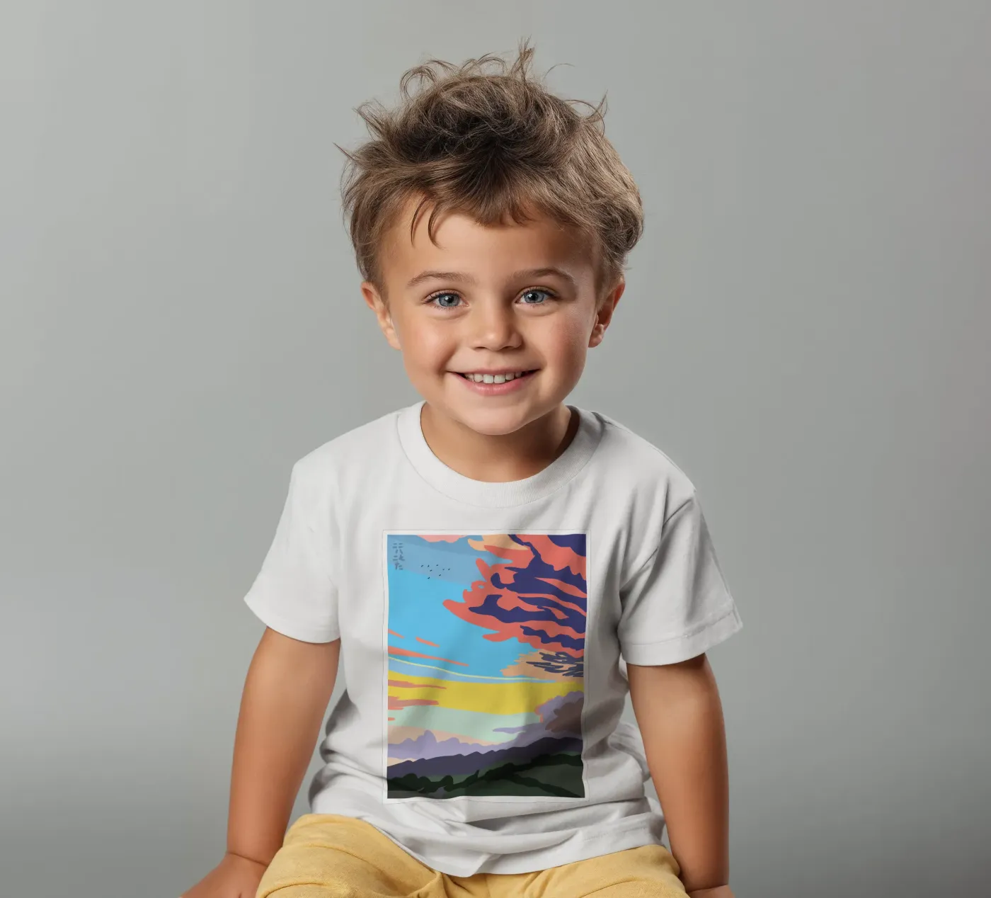 Nuvola della sera d'estate t-shirt bambini da Asobōze