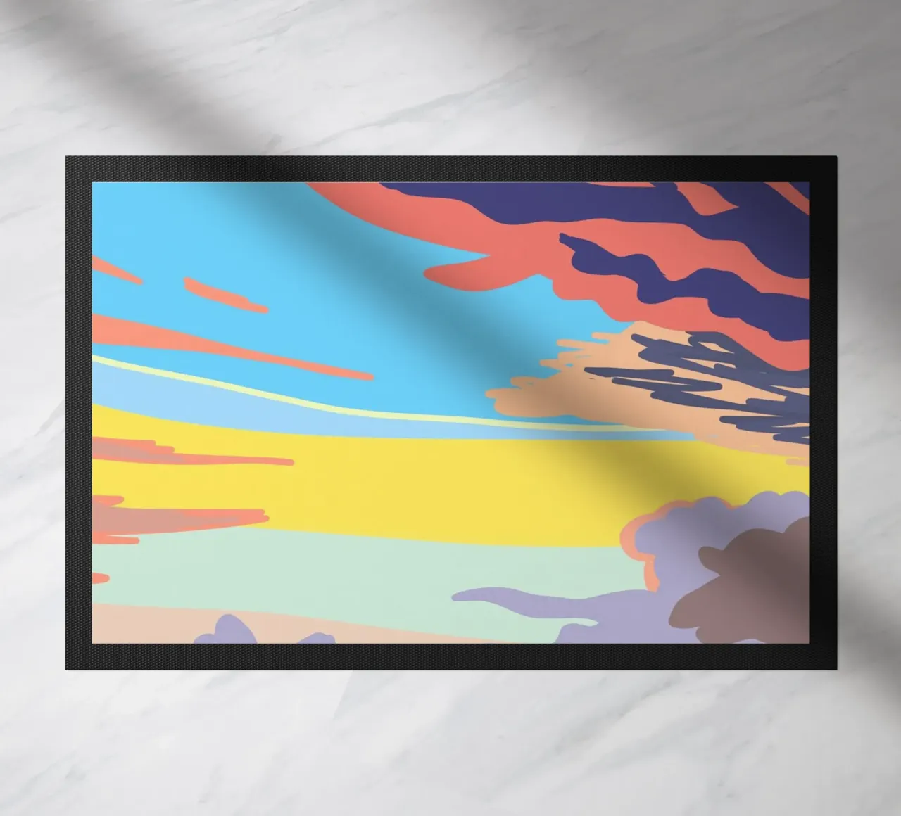 Summer Evening Cloud doormat by Asobōze