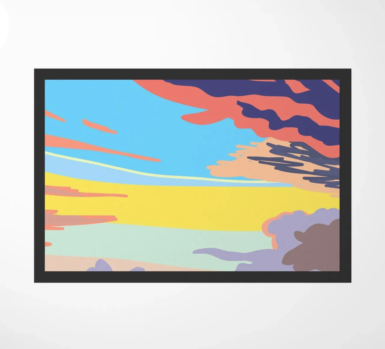 Summer Evening Cloud doormat by Asobōze