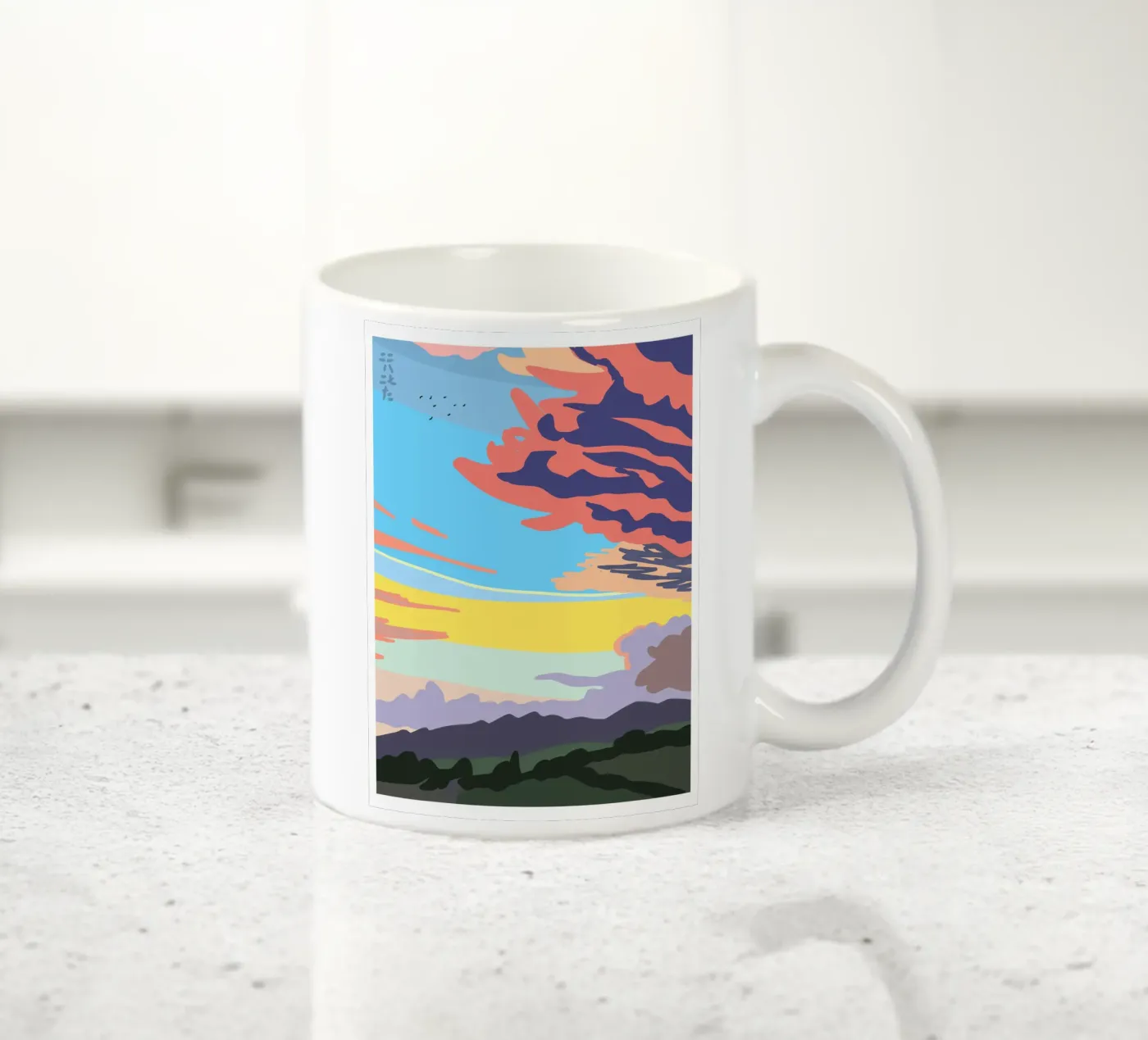 Summer Evening Cloud ceramic mug by Asobōze