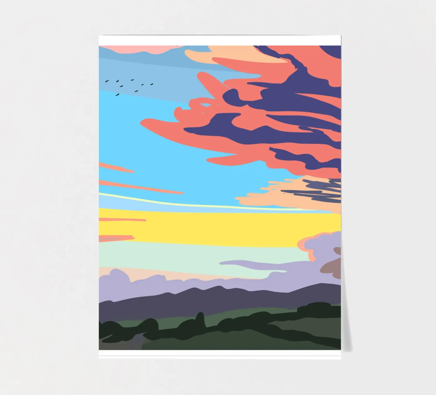 Summer Evening Cloud sticker sheet by Asobōze