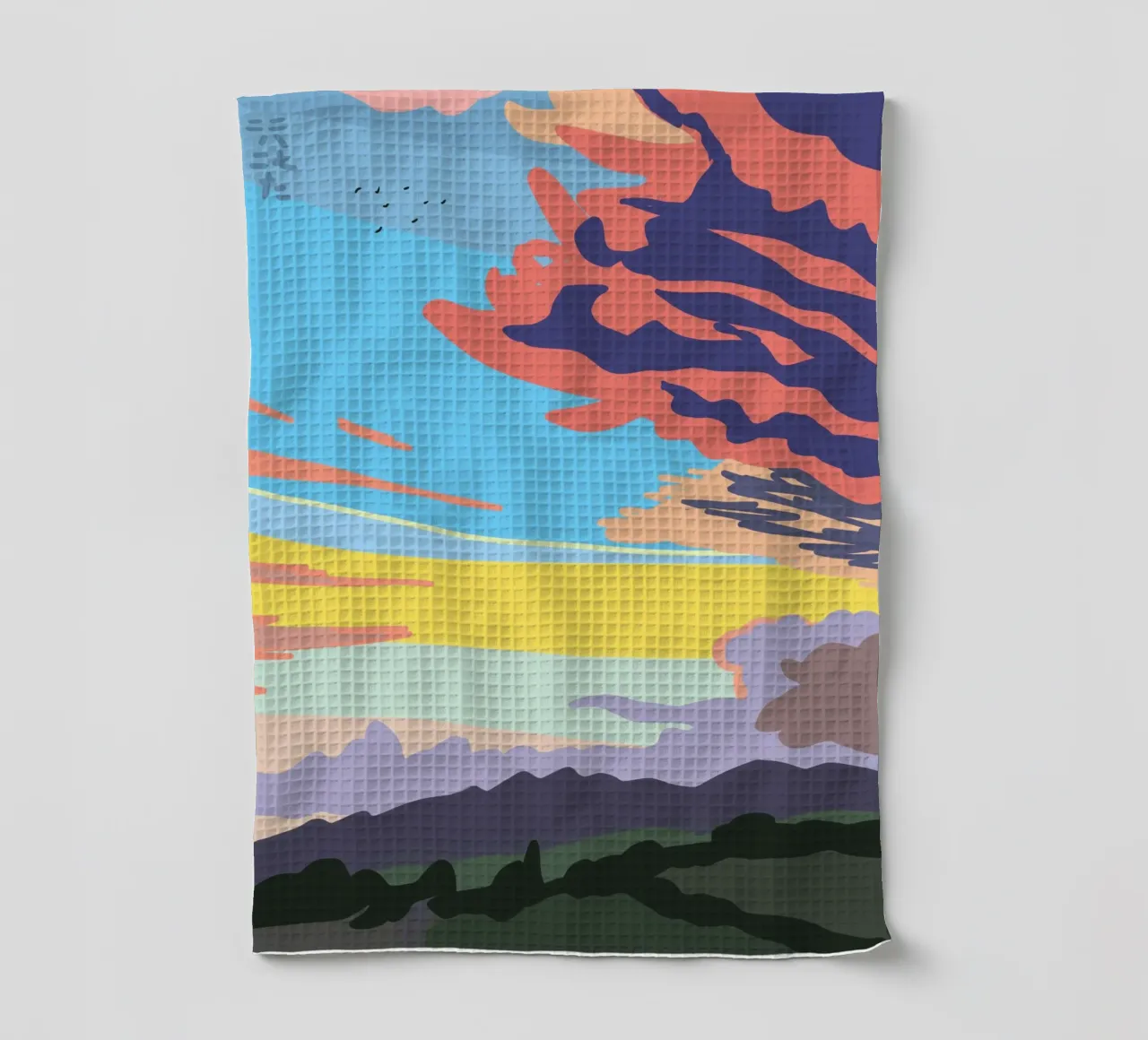 Nuage d'un soir d'été torchon de Asobōze