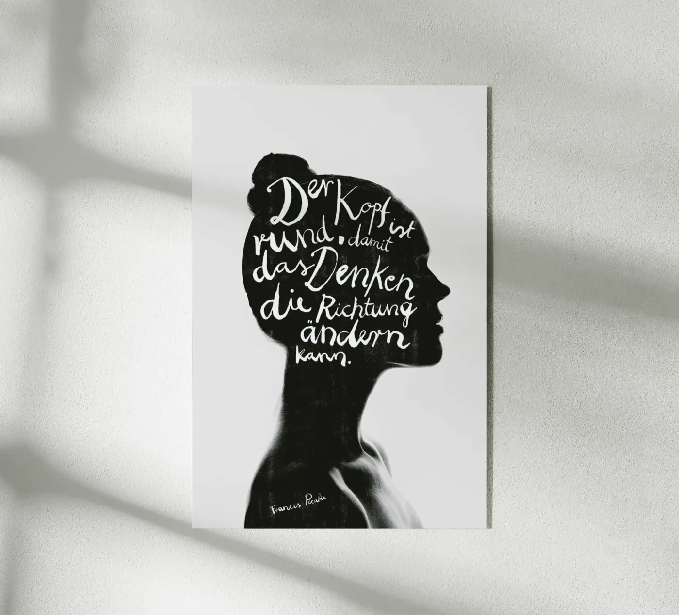 Denken acryl van typealive